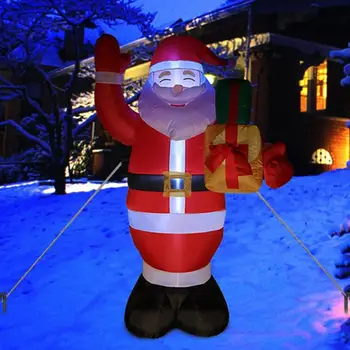 OurWarm 1,5 M Božič Napihljivi Dekoracija Božiček Noč LED Svetlobo na Prostem Travnik Dvorišče Igrače Božič Stranka Dekor Novo Leto