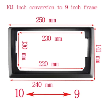 9 inch 10 cm do 7 palčni okvir 2 DIN okvir primeren za vse modelov avtomobilov, sredinski konzoli, radio sistema Android