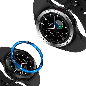 2pcs za Samsung Galaxy Watch 4 Classic 46mm 42mm ploščo, ring + zaščitnik zaslon Kaljeno Steklo pokrovček za galaxy watch4 ploščo