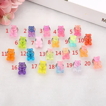 1pc Cute17*10 mm Multicolor Živali medved, smole broška za otroke Rojstni dan Darilo Ženska Nakit Dekoracijo