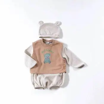 Baby Dekleta Obleke Srčkan Nosi Telovnik Za Fante Pomlad Jesen 2022 Moda Vastcoat Bombaž Brez Rokavov Clothings Za Novorojenčke