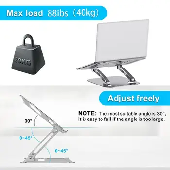 Nastavljiv Zložljive Laptop Stand Non-slip Namizni Prenosni Nosilec Notebook Stand SFor Prenosnik Macbook Pro Air IPad Pro DELL HP
