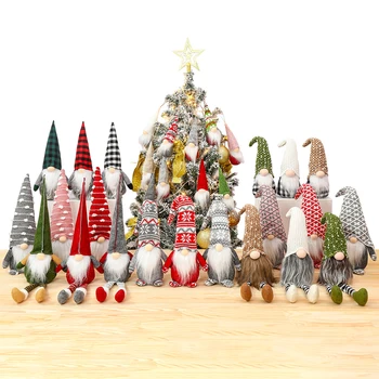 Božič Gnome Santa Božič Visi Drevo Ornament Lutka Oprema Zaloge Začetni Obesek Darila Gnome Spusti Okraski Za Stranke